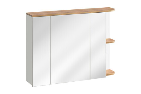 Cabinet cu oglinda si 3 usi, Platinum, Comad, 94x20x72 cm, PAL laminat, alb