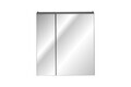 Cabinet cu oglinda si 2 usi, Santa Fe Black, Comad, 60x17x65 cm, PAL laminat, negru mat