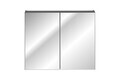 Cabinet cu oglinda si 2 usi, Santa Fe Black, Comad, 80x17x65 cm, PAL laminat, negru mat