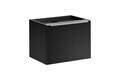 Set mobilier baie, dulap dublu si 2 lavoare, 120 cm Lola, Santa Fe Black, Comad, MDF/PAL laminat, negru mat