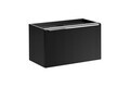 Set mobiler baie, dulap cu lavoar, 80 cm Anna, Santa Fe Black, Comad, MDF/PAL laminat, negru mat