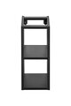 Set mobiler baie, dulap cu lavoar, 80 cm Domi, Santa Fe Black, Comad, MDF/PAL laminat, negru mat