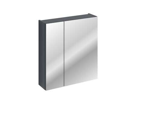 Cabinet cu oglinda si 2 usi, Santa Fe Deep Blue, Comad, 60x17x65 cm, MDF/PAL laminat, albastru indigo