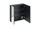 Cabinet cu oglinda si 2 usi, Santa Fe Deep Blue, Comad, 60x17x65 cm, MDF/PAL laminat, albastru indigo