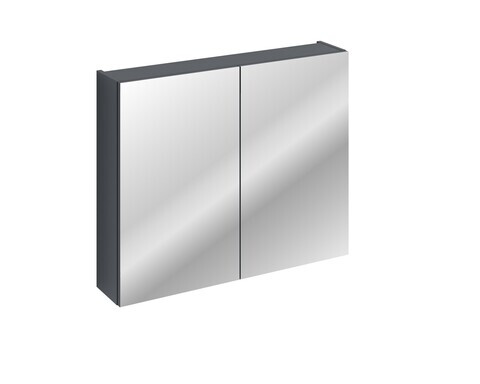 Cabinet cu oglinda si 2 usi, Santa Fe Deep Blue, Comad, 80x17x65 cm, MDF/PAL laminat, albastru indigo