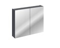 Cabinet cu oglinda si 2 usi, Santa Fe Deep Blue, Comad, 80x17x65 cm, MDF/PAL laminat, albastru indigo
