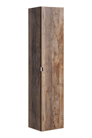 Dulap inalt cu 1 usa si 2 sertare, cu fixare pe perete, Santa Fe Oak, Comad, 35x33x160 cm, PAL laminat, stejar santa fe vintage