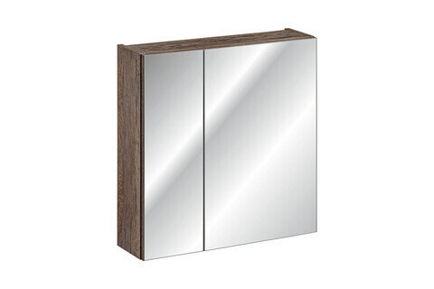 Cabinet cu oglinda si 2 usi, Santa Fe Oak, Comad, 60x17x65 cm, PAL laminat, stejar santa fe vintage