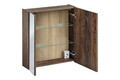Cabinet cu oglinda si 2 usi, Santa Fe Oak, Comad, 60x17x65 cm, PAL laminat, stejar santa fe vintage