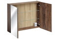 Cabinet cu oglinda si 2 usi, Santa Fe Oak, Comad, 80x17x65 cm, PAL laminat, stejar santa fe vintage