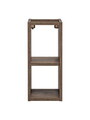 Set mobilier baie, dulap dublu cu lavoar, 100 cm, Santa Fe Oak Black, Comad, PAL laminat, stejar santa fe vintage