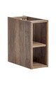 Set mobilier baie, dulap dublu cu lavoar, 100 cm, Santa Fe Oak Black, Comad, PAL laminat, stejar santa fe vintage