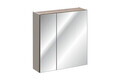 Cabinet cu oglinda si 2 usi, Santa Fe Taupe, Comad, 60x17x65 cm, PAL laminat, gri