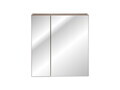 Cabinet cu oglinda si 2 usi, Santa Fe Taupe, Comad, 60x17x65 cm, PAL laminat, gri