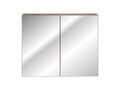 Cabinet cu oglinda si 2 usi, Santa Fe Taupe, Comad, 80x17x65 cm, PAL laminat, gri