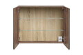 Cabinet cu oglinda si 2 usi, Santa Fe Taupe, Comad, 80x17x65 cm, PAL laminat, gri