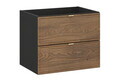 Set mobilier baie, masca cu lavoar si dulap inalt, 60 cm, Talia Casella, Comad, MDF/PAL laminat, stejar casella/negru mat