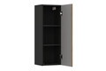 Set mobilier baie, masca cu lavoar si dulap inalt, 60 cm, Talia Casella, Comad, MDF/PAL laminat, stejar casella/negru mat
