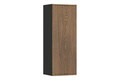 Set mobilier baie, masca cu lavoar si dulap inalt, 60 cm, Talia Casella, Comad, MDF/PAL laminat, stejar casella/negru mat