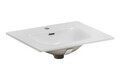 Set mobilier baie, masca cu lavoar si dulap inalt, 60 cm, Talia Casella, Comad, MDF/PAL laminat, stejar casella/negru mat