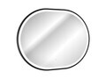 Set mobilier baie, masca cu lavoar, dulap inalt si oglinda LED, 80 cm Trust, Talia Casella Black, Comad, MDF/PAL laminat, stejar casella/negru mat