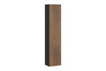 Dulap inalt cu usa, cu fixare pe perete, Talia Casella, Comad, 30x25.5x140 cm, MDF/PAL laminat, stejar casella/negru mat