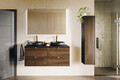 Dulap inalt cu usa, cu fixare pe perete, Talia Casella, Comad, 30x25.5x140 cm, MDF/PAL laminat, stejar casella/negru mat
