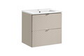 Set dulap de baie cu lavoar, 60 cm S Dance, Viva Cashmere, Comad, MDF/PAL laminat, casmir mat