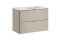 Set dulap de baie cu lavoar, 80 cm S Dance, Viva Cashmere, Comad, MDF/PAL laminat, casmir mat