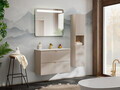 Set dulap de baie cu lavoar, 80 cm S Dance, Viva Cashmere, Comad, MDF/PAL laminat, casmir mat