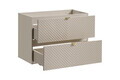 Set mobiler baie, dulap cu lavoar, 80 cm S Un Domi, Viva Cashmere, Comad, MDF/PAL laminat, casmir mat