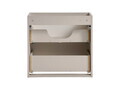 Set mobiler baie, dulap cu lavoar, 60 cm S Un Lola, Viva Cashmere Oak, Comad, MDF/PAL laminat, casmir mat