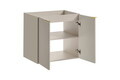 Set mobiler baie, dulap cu lavoar, 60 cm D Un Domi, Viva Cashmere White, Comad, MDF/PAL laminat, casmir mat