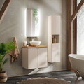 Dulap inalt cu usi, cu fixare pe perete, Viva Cashmere, Comad, 30x25x140 cm, MDF/PAL laminat, casmir mat