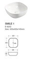Set mobiler baie, dulap cu lavoar, 80 cm, Xilo, Comad, MDF/PAL laminat, stejar wotan/ gri piatra
