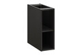 Set mobiler baie, dulap cu lavoar, 80 cm, Xilo Black, Comad, MDF/PAL laminat, gri piatra