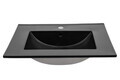 Set dulap de baie cu lavoar si sifon, 60 cm Lava, Xilo Black, Comad, MDF/PAL laminat, stejar wotan/ gri piatra