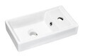 Set dulap de baie cu lavoar, 40 cm Vedea, Xilo, Comad, MDF/PAL laminat, stejar wotan/ gri piatra