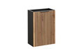 Set dulap de baie cu lavoar, 40 cm Vedea, Xilo, Comad, MDF/PAL laminat, stejar wotan/ gri piatra