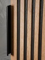 Dulap suspendat cu 1 usa, Xilo Black, Comad, 35x22x35 cm, MDF/PAL laminat, stejar wotan/gri piatra