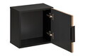 Dulap suspendat cu 1 usa, Xilo Black, Comad, 35x22x35 cm, MDF/PAL laminat, stejar wotan/gri piatra