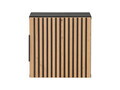 Dulap suspendat cu 1 usa, Xilo Black, Comad, 35x22x35 cm, MDF/PAL laminat, stejar wotan/gri piatra