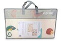 Covor de joaca pentru copii, cu 2 fete, impermeabil si izolant, Educativ, U-grow, 180x120x1 cm, spuma, multicolor