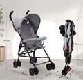 Carucior sport cu pliere tip umbrela, U-grow, 6-36 luni, metal/textil, gri