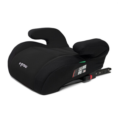 Inaltator auto copii R129 cu Isofix, U-grow, 125-150 cm, negru
