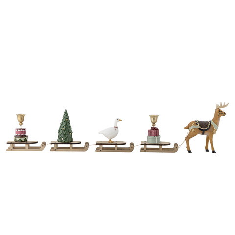Decoratiune, Bloomingville, Dasher, 87x5x16.5 cm, polirasina/MDF, multicolor