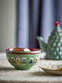 Set 4 boluri, Bloomingville, Peo, 13x7.5 cm, 500 ml, ceramica, verde