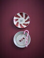 Set 2 farfurii pentru desert, Bloomingville, Yule, 12.5x2 cm, ceramica, multicolor
