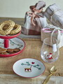 Set 2 farfurii pentru desert, Bloomingville, Yule, 16x2.5 cm, ceramica, natural