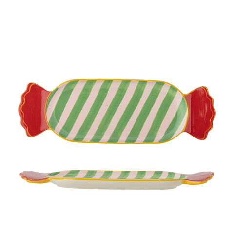 Platou pentru servire, Bloomingville, Caramella, 28x10.5x1.5 cm, ceramica, multicolor